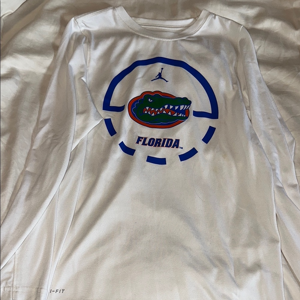 Nike White Long Sleeve Shirt Florida Gators
